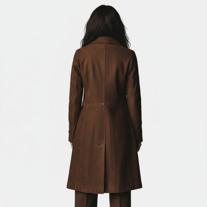 Eleonora | Cappotto Lungo Elegante dal Taglio Raffinato